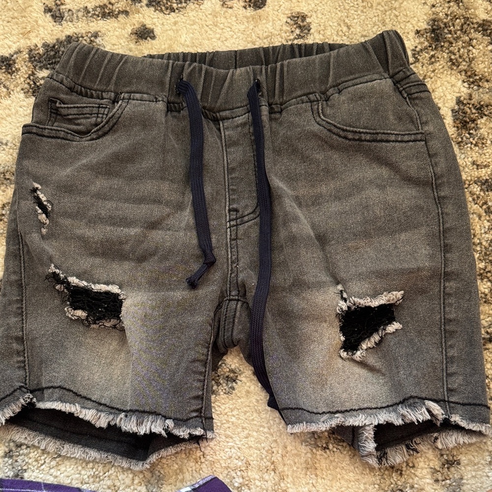 SHEIN Distressed Gray Jean Shorts
